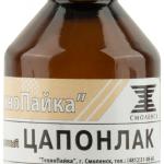 Лак Цапон, универсальный, бесцветный 30 мл 60601